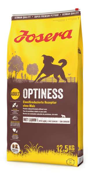 Josera Optiness | mit Lamm | 12.5 kg eiweißreduziertes Hundefutter